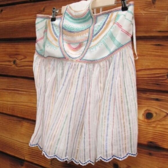 NWT Anthro Floreat Itzel Embroidered Halter Top - Picture 3 of 8